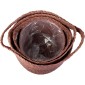 Καλάθι ArteLibre Almond Seagrass 25x25x24cm Σετ 3Τμχ
