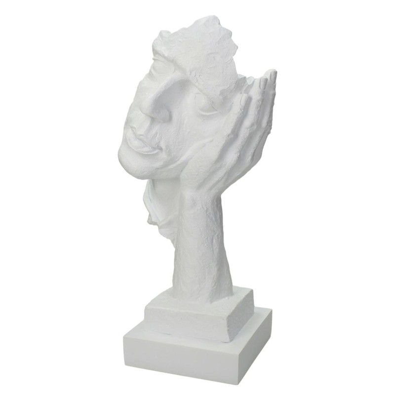 Διακοσμητικό ArteLibre Πρόσωπο Λευκό Polyresin 15.5x13x33cm