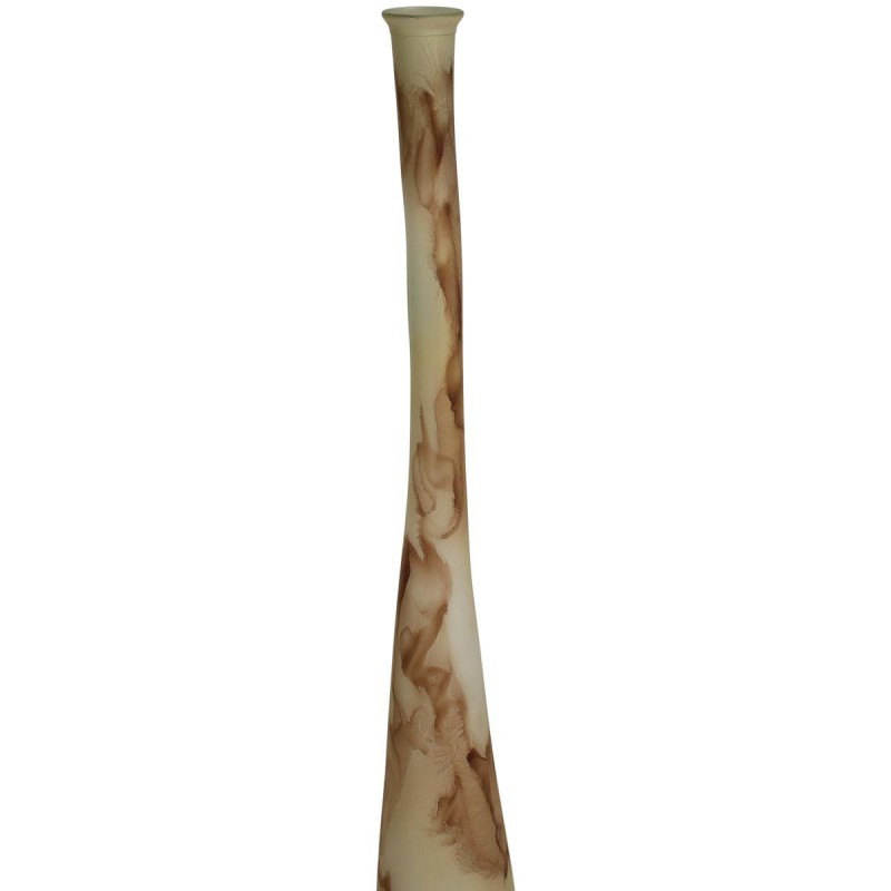 Βάζο ArteLibre Καφέ Ανακυκλωμένο Γυαλί 18x18x120cm
