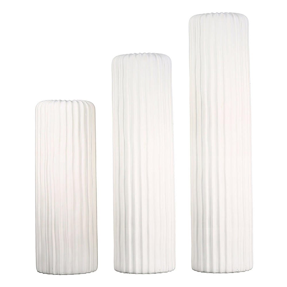 Βάζο ArteLibre Λευκό Πορσελάνη 58cm Βάζο ArteLibre Λευκό Πορσελάνη 58cm