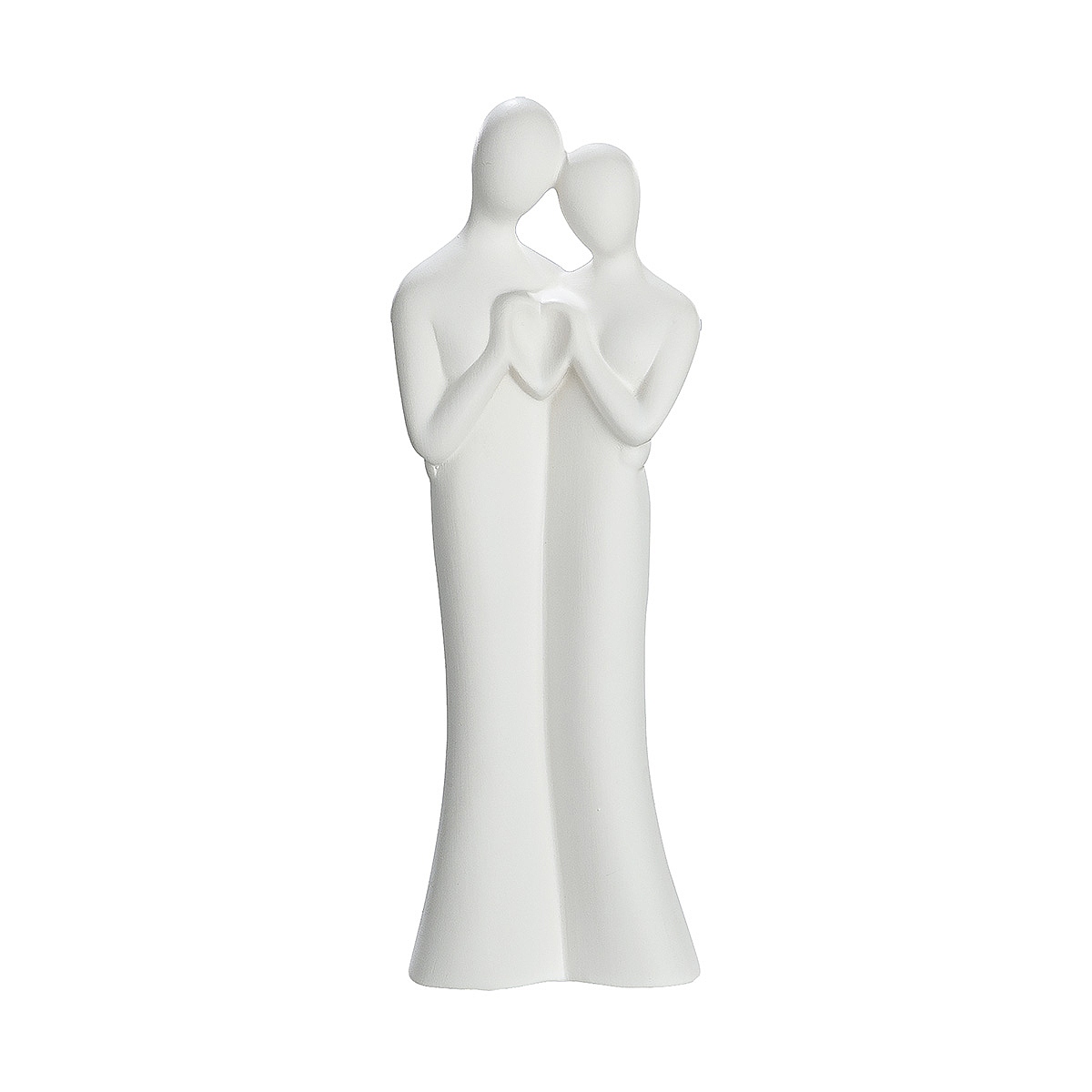 Βάζο ArteLibre Ερωτευμένο Ζευγάρι Λευκό Κεραμικό 6x9x27cm Βάζο ArteLibre Ερωτευμένο Ζευγάρι Λευκό Κεραμικό 6x9x27cm