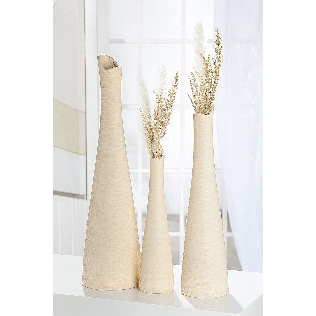 Βάζο ArteLibre Με Μακρύ Λαιμό Μπεζ Κεραμικό 31cm Βάζο ArteLibre Με Μακρύ Λαιμό Μπεζ Κεραμικό 31cm