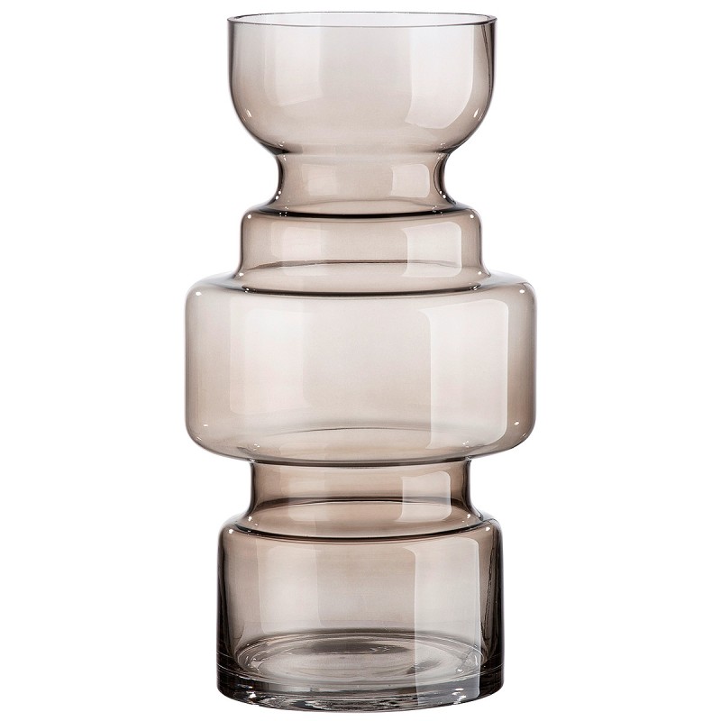 Βάζο ArteLibre Καφέ Γυαλί 16x16x30cm Βάζο ArteLibre Καφέ Γυαλί 16x16x30cm