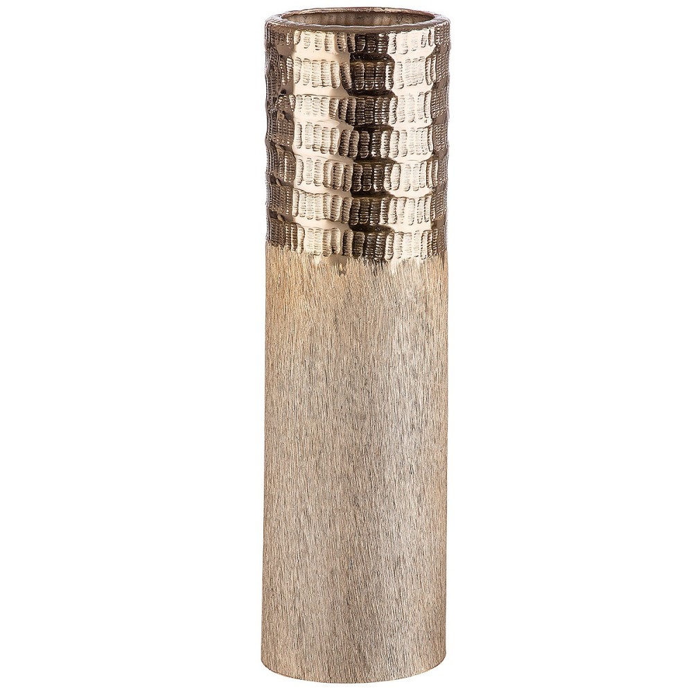 Βάζο ArteLibre Αντικέ Χρυσό Αλουμίνιο 35.5cm Βάζο ArteLibre Αντικέ Χρυσό Αλουμίνιο 35.5cm