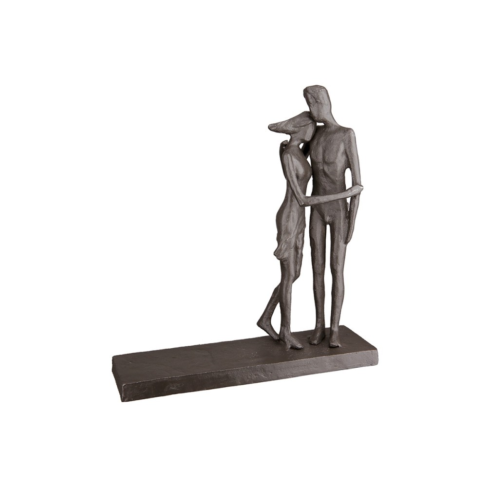 Γλυπτό 'Festhalten' Σιδερένιο Καφέ 5x16x18cm