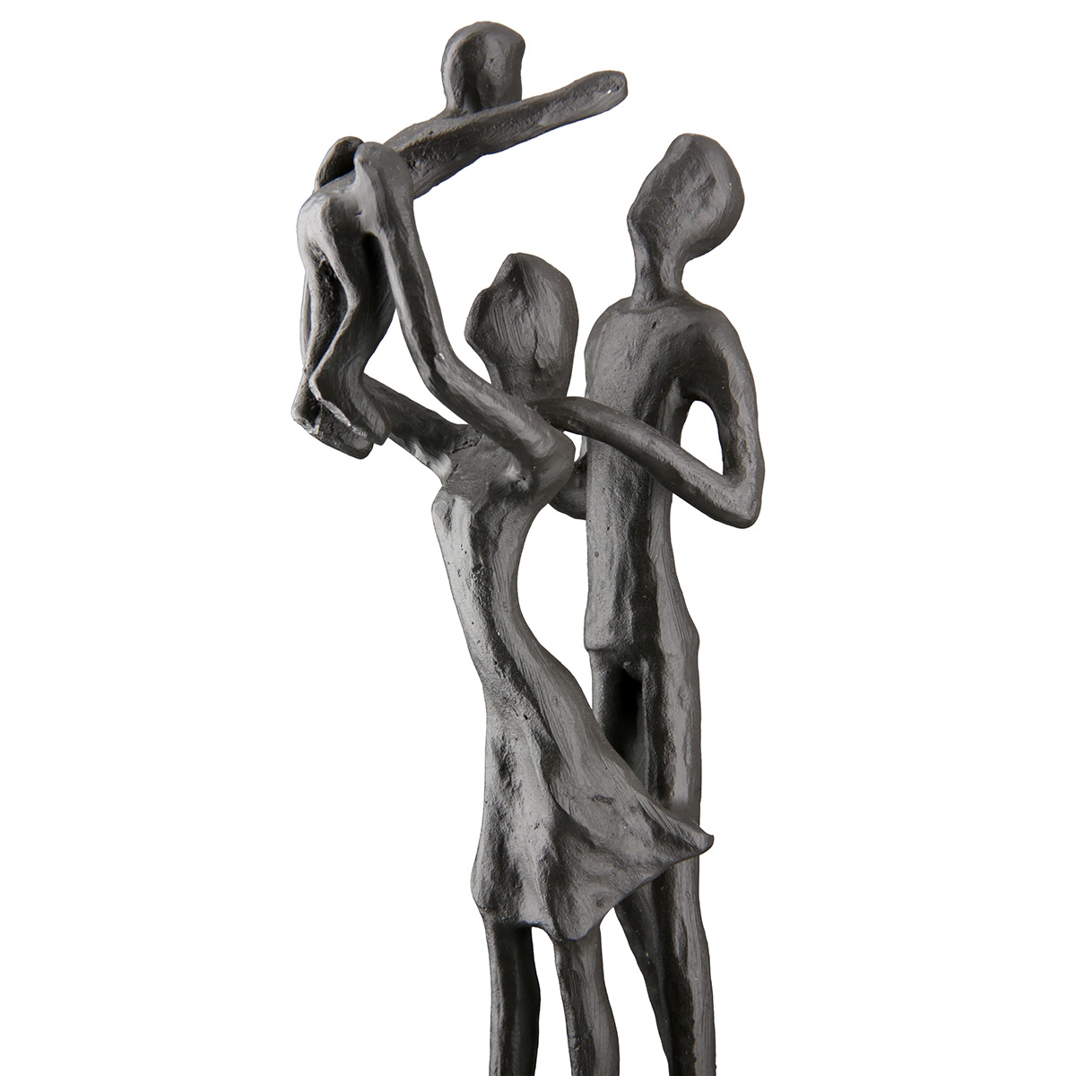Γλυπτό 'Familiengluck' Σιδερένιο Καφέ 5.5x9x20cm