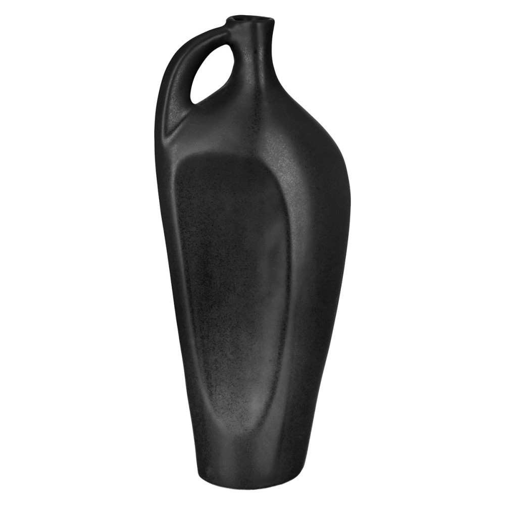 Βάζο Μπουκάλι 'Nera' Κεραμικό Μαύρο 6x10.5x25cm