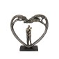 Γλυπτό Καρδιά 'Love Tree' Ζευγάρι Μοτίβο Πολυρεζίνη Μπρονζέ 8x32x31.5cm