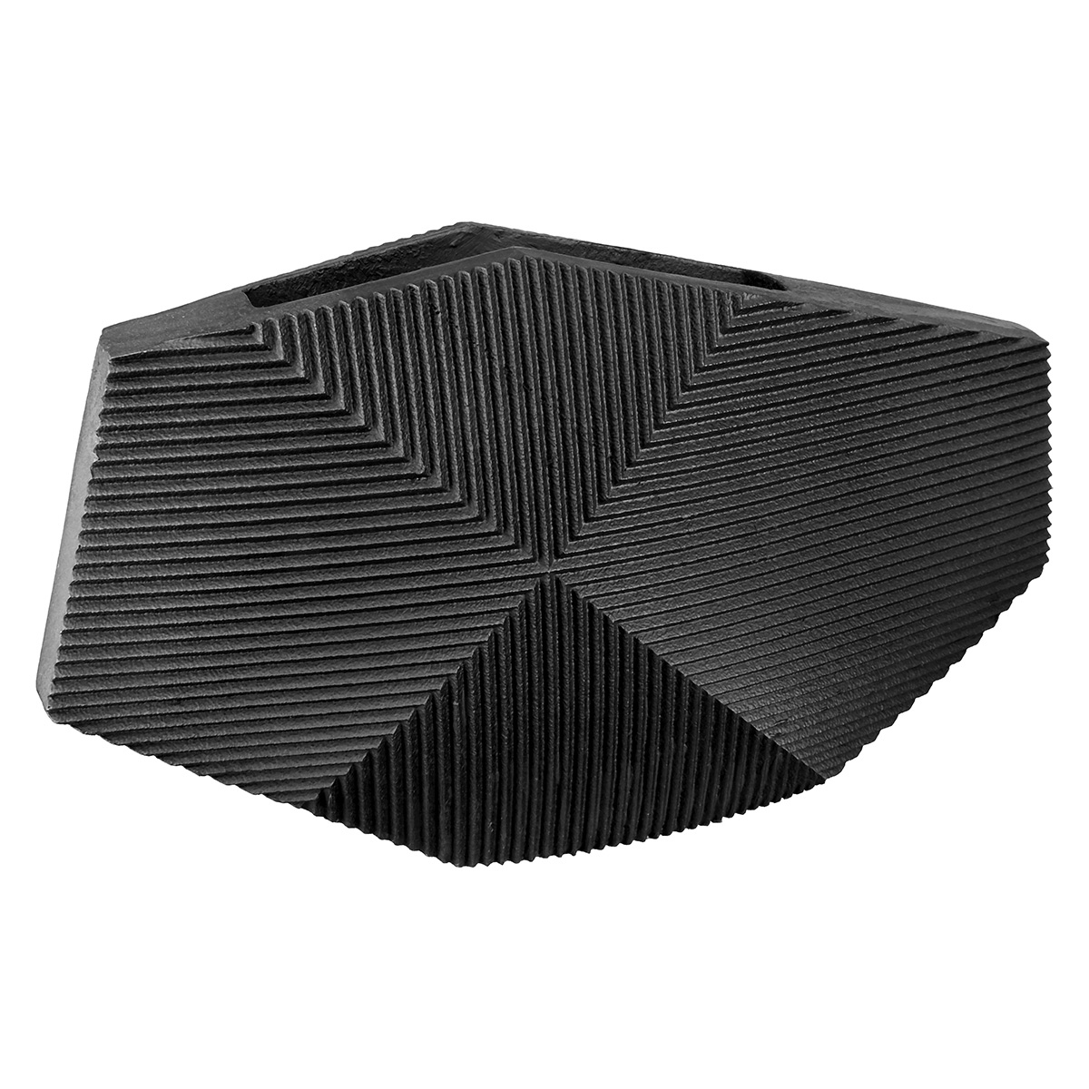 Βάζο 'Heptagon' Πολυρεζίνη Μαύρο 10x38x21.5cm