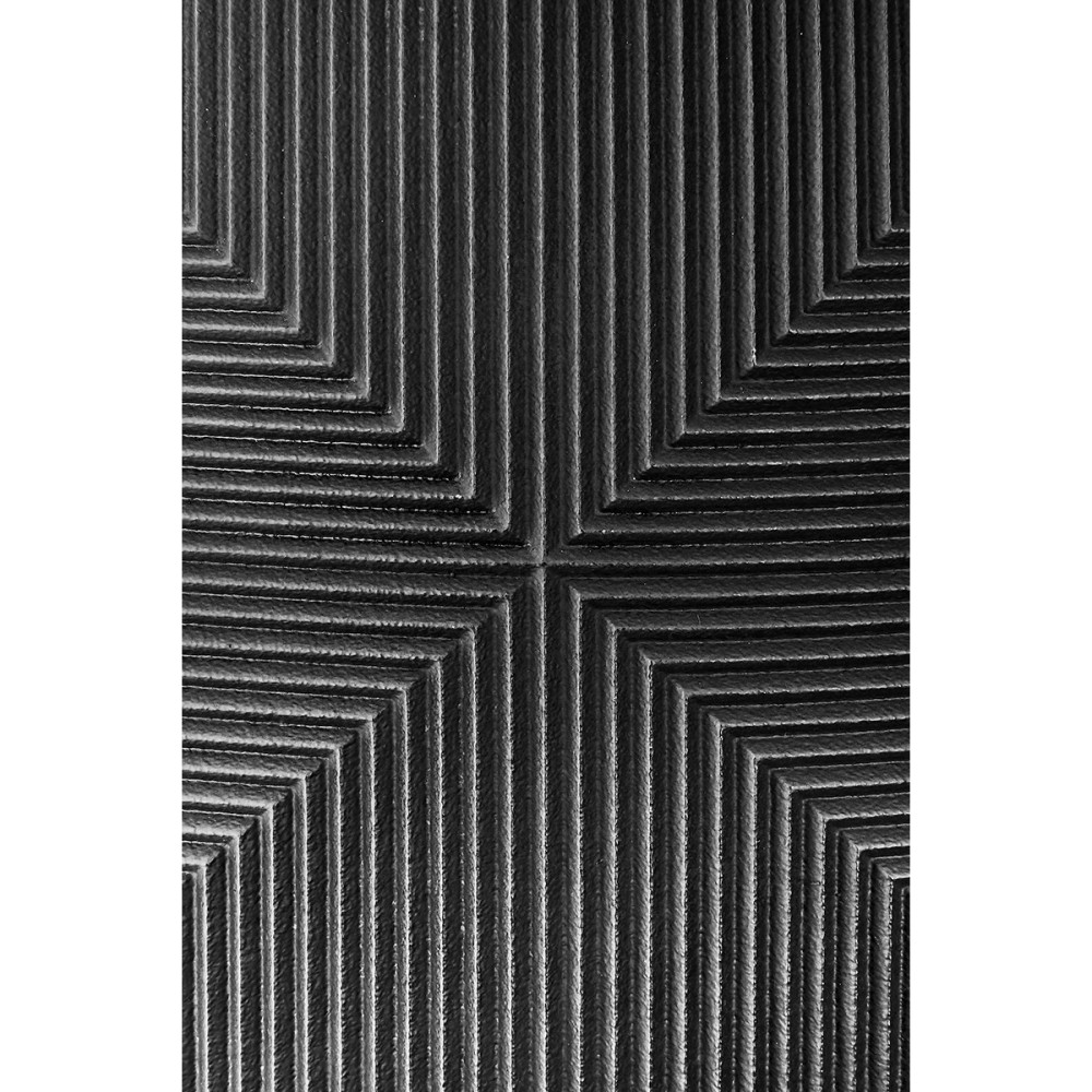Βάζο 'Heptagon' Πολυρεζίνη Μαύρο 11.5x28x37.5cm