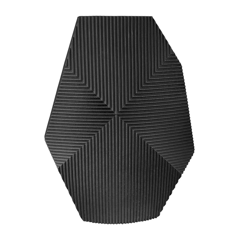 Βάζο 'Heptagon' Πολυρεζίνη Μαύρο 11.5x28x37.5cm