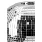 Κηροπήγιο Σφαίρα 'Disco' Κεραμικό Ασημί 11x15cm