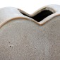 Βάζο 'Heart' Κεραμικό Μπεζ 8.5x20x14cm