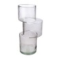 Βάζο 'Levels' Γυαλί Γκρι 11.5x13.5x28.5cm