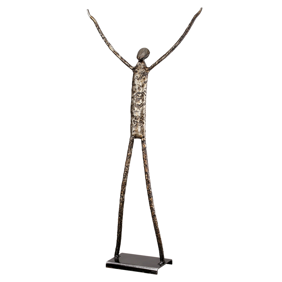 Φιγούρα Άτομο 'Emotion' Μέταλλο Ασημί 2Τμχ 5.5x17x36cm