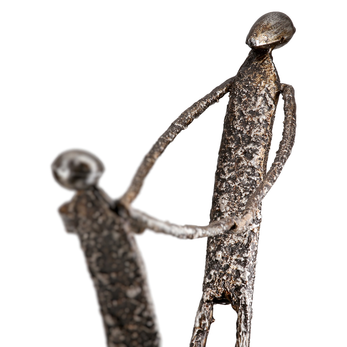 Φιγούρα Ζευγάρι 'Emotion' Μέταλλο Ασημί 6x27x29cm
