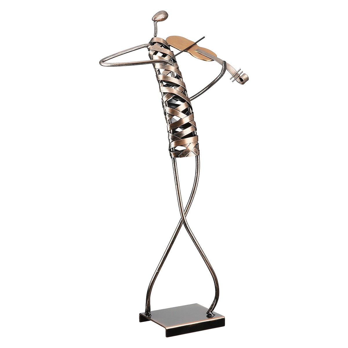 Φιγούρα Μουσικός 'Ribbon' Μέταλλο Μπρονζέ 12x20x46cm
