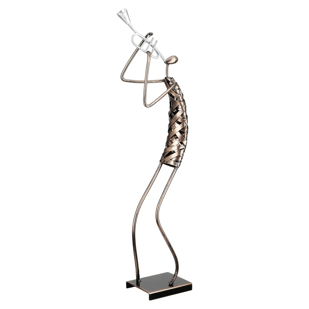 Φιγούρα Μουσικός 'Ribbon' Μέταλλο Μπρονζέ 5x15x54cm
