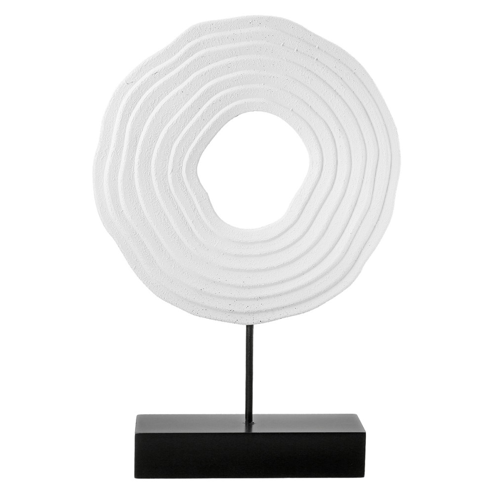 Ανάγλυφο Σταντ 'Pezzo' MDF Μαύρο/Λευκό 6.5x20x30cm