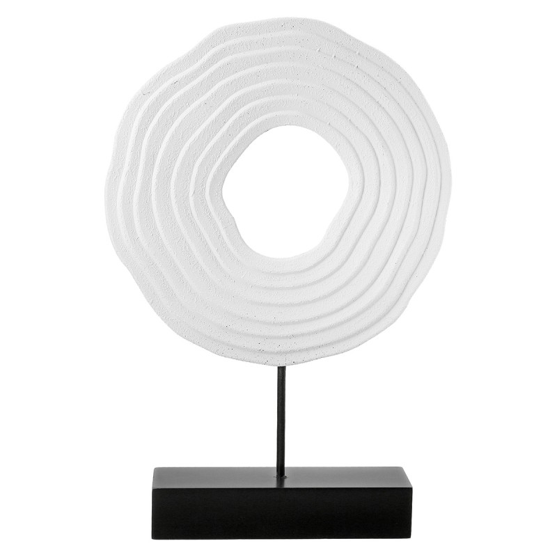 Ανάγλυφο Σταντ 'Pezzo' MDF Μαύρο/Λευκό 6.5x20x30cm