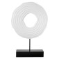 Ανάγλυφο Σταντ 'Pezzo' MDF Μαύρο/Λευκό 6.5x20x30cm