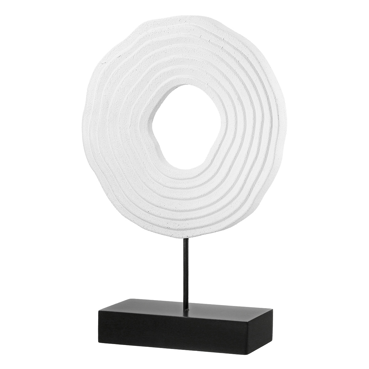 Ανάγλυφο Σταντ 'Pezzo' MDF Μαύρο/Λευκό 6.5x20x30cm