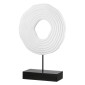 Ανάγλυφο Σταντ 'Pezzo' MDF Μαύρο/Λευκό 6.5x20x30cm