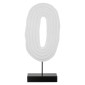 Ανάγλυφο Σταντ 'Pezzo' MDF Μαύρο/Λευκό 7.5x17.5x39.5cm