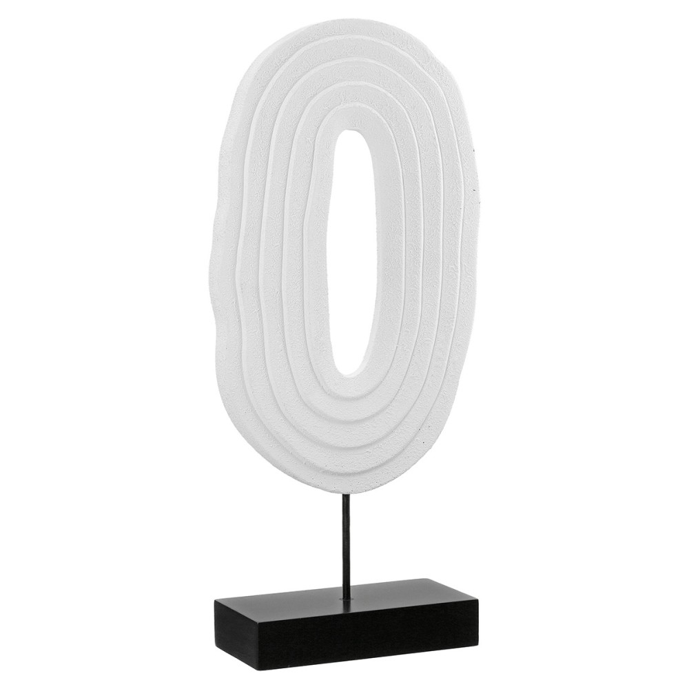 Ανάγλυφο Σταντ 'Pezzo' MDF Μαύρο/Λευκό 7.5x17.5x39.5cm
