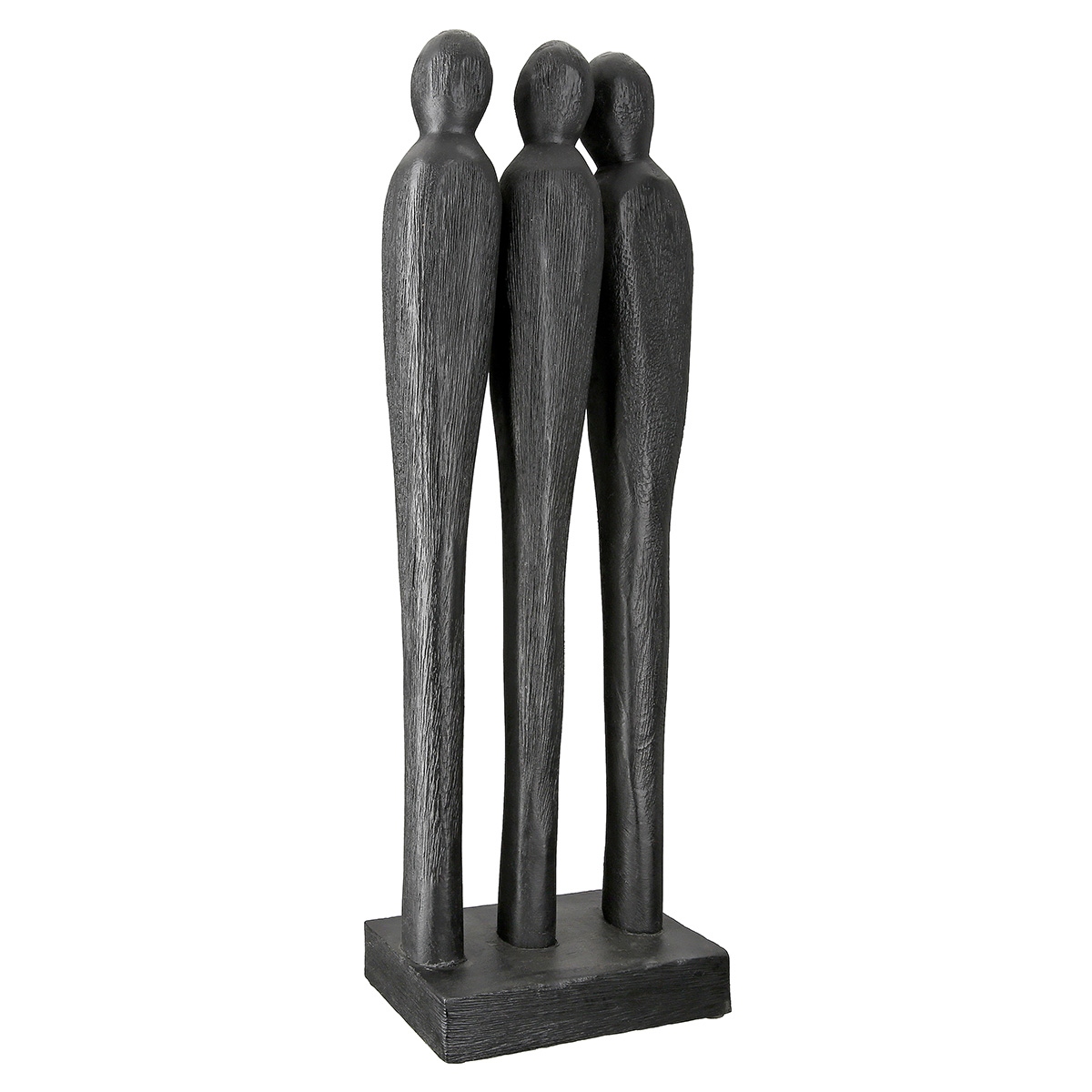Γλυπτό '3 People' Ομάδα Ξύλο Μάνγκο Μαύρο 6.5x14x36cm