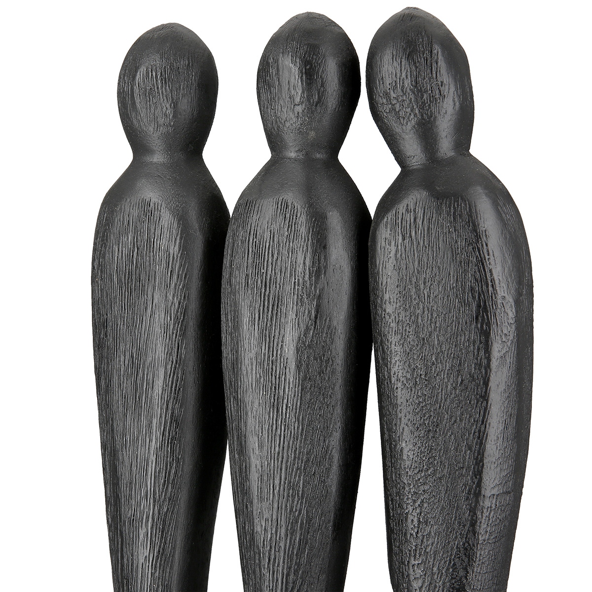 Γλυπτό '3 People' Ομάδα Ξύλο Μάνγκο Μαύρο 6.5x14x36cm