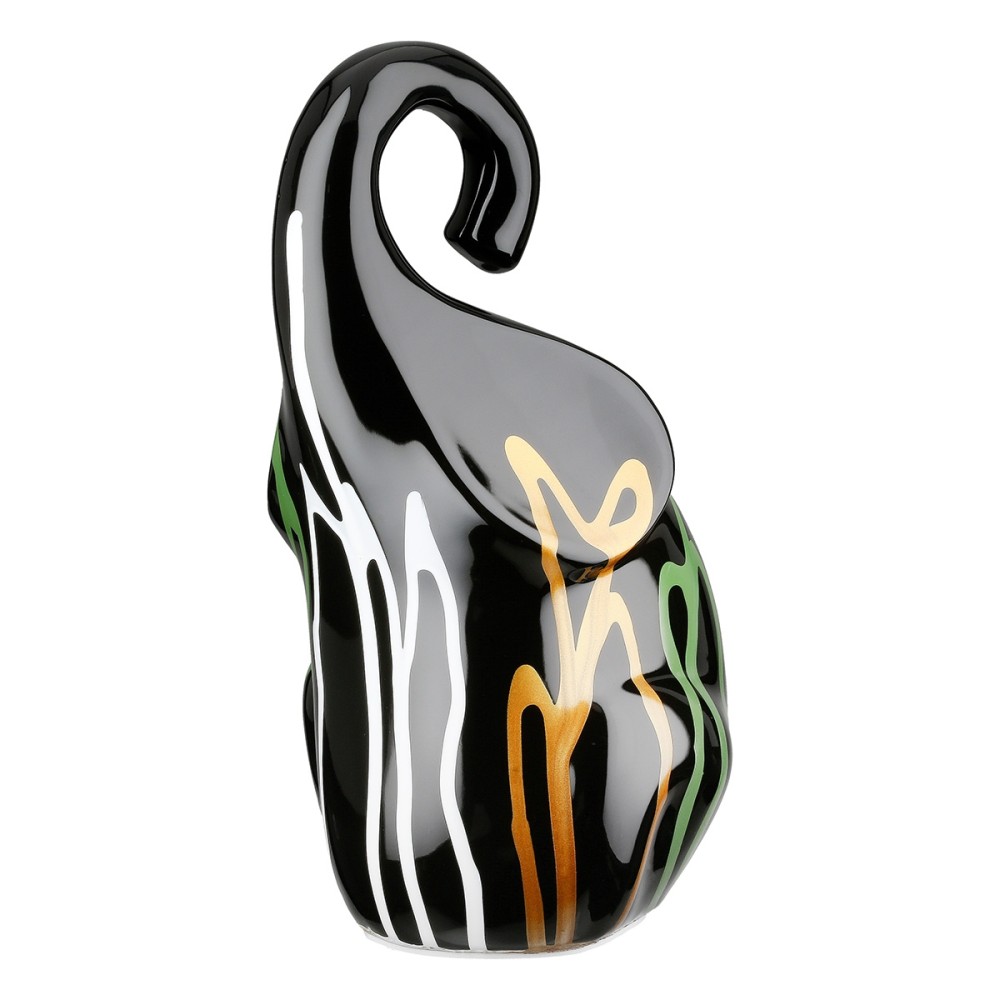 Figure Elephant Ceramic Black 14X13X26Cm 14X13X26Cm
