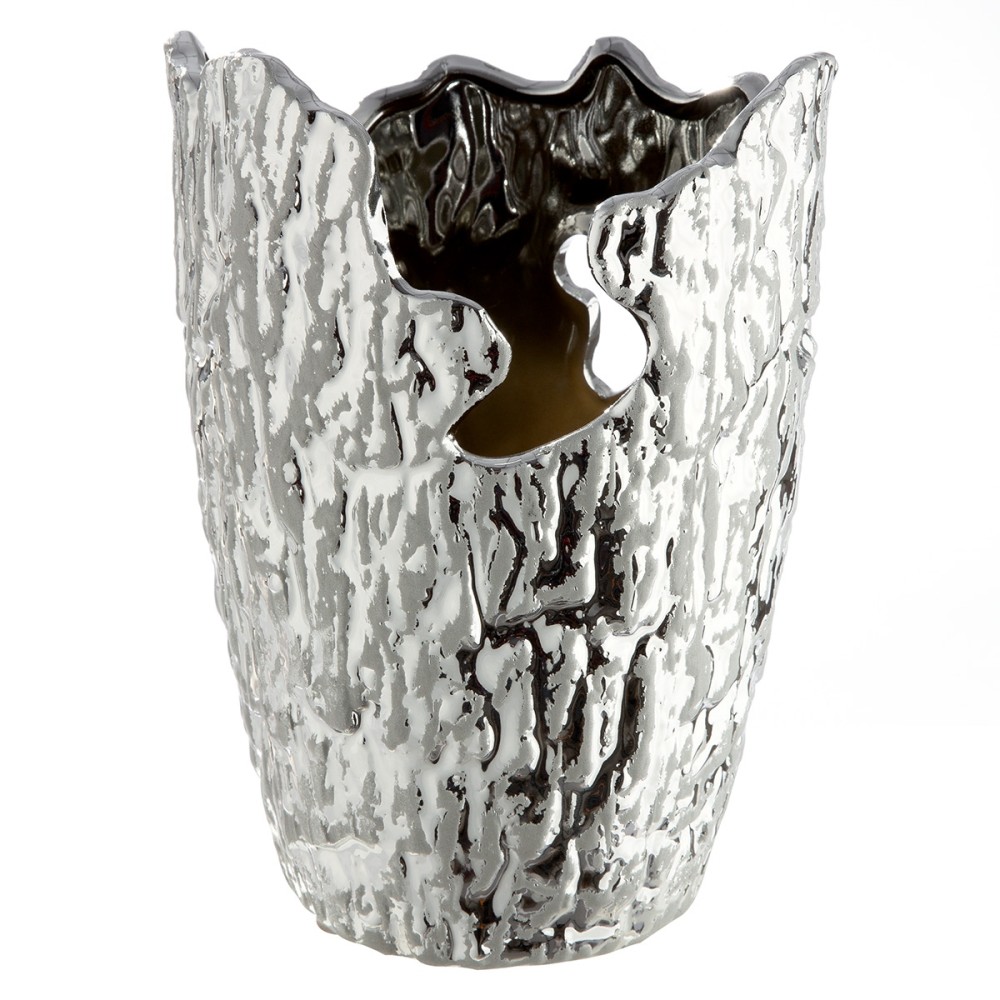 Βάζο Κωνικό Κεραμικό Ασημί Χρώμα D13X19Cm D13X19Cm Βάζο Κωνικό Κεραμικό Ασημί Χρώμα D13X19Cm D13X19Cm
