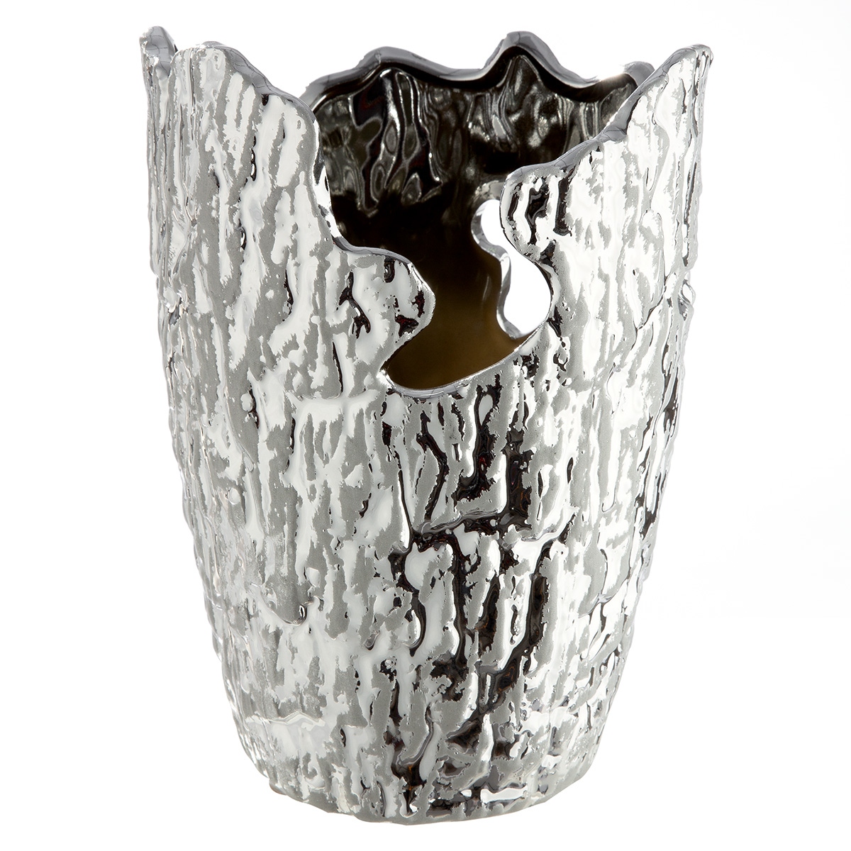 Βάζο Κωνικό Κεραμικό Ασημί Χρώμα D13X19Cm D13X19Cm Βάζο Κωνικό Κεραμικό Ασημί Χρώμα D13X19Cm D13X19Cm