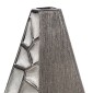 Βάζο Κεραμικό Ασημί χρώμα 21X8X36Cm 21X8X36Cm