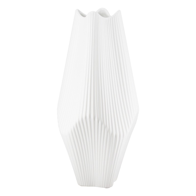 Βάζο Κεραμικό Λευκό 15X15X30Cm 15X15X30Cm