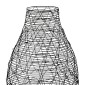 Βάζο Βολβώδες Μεταλλικό Μαύρο D17X26Cm D17X26Cm