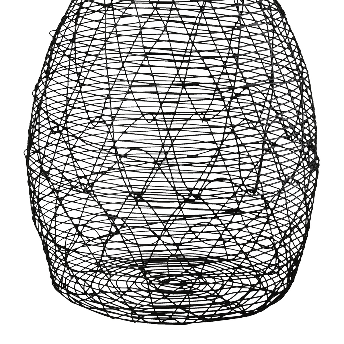Βάζο Βολβώδες Μεταλλικό Μαύρο D17X26Cm D17X26Cm