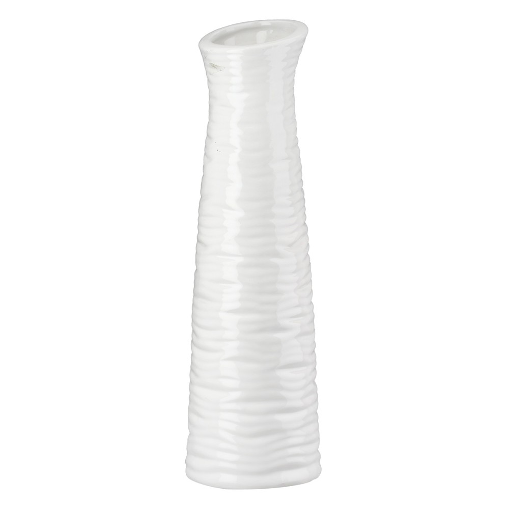 Βάζο Κεραμικό Λευκό Ποικιλία 3 φορές D13X46Cm D13X46Cm