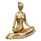 Figure Yoga Motif Συνθετική Ρητίνη Χρυσού Χρυσού Ποικιλία 3 φορές 16X8X21Cm 16X8X21Cm