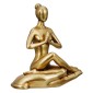 Figure Yoga Motif Συνθετική Ρητίνη Χρυσού Χρυσού Ποικιλία 3 φορές 16X8X21Cm 16X8X21Cm