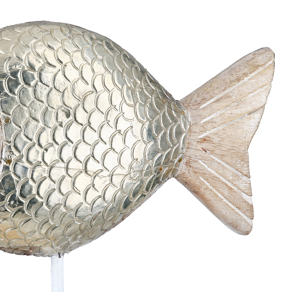 Stand Relief Fish Mango Wood Φυσικά Χρώματα 29X9X34Cm 29X9X34Cm