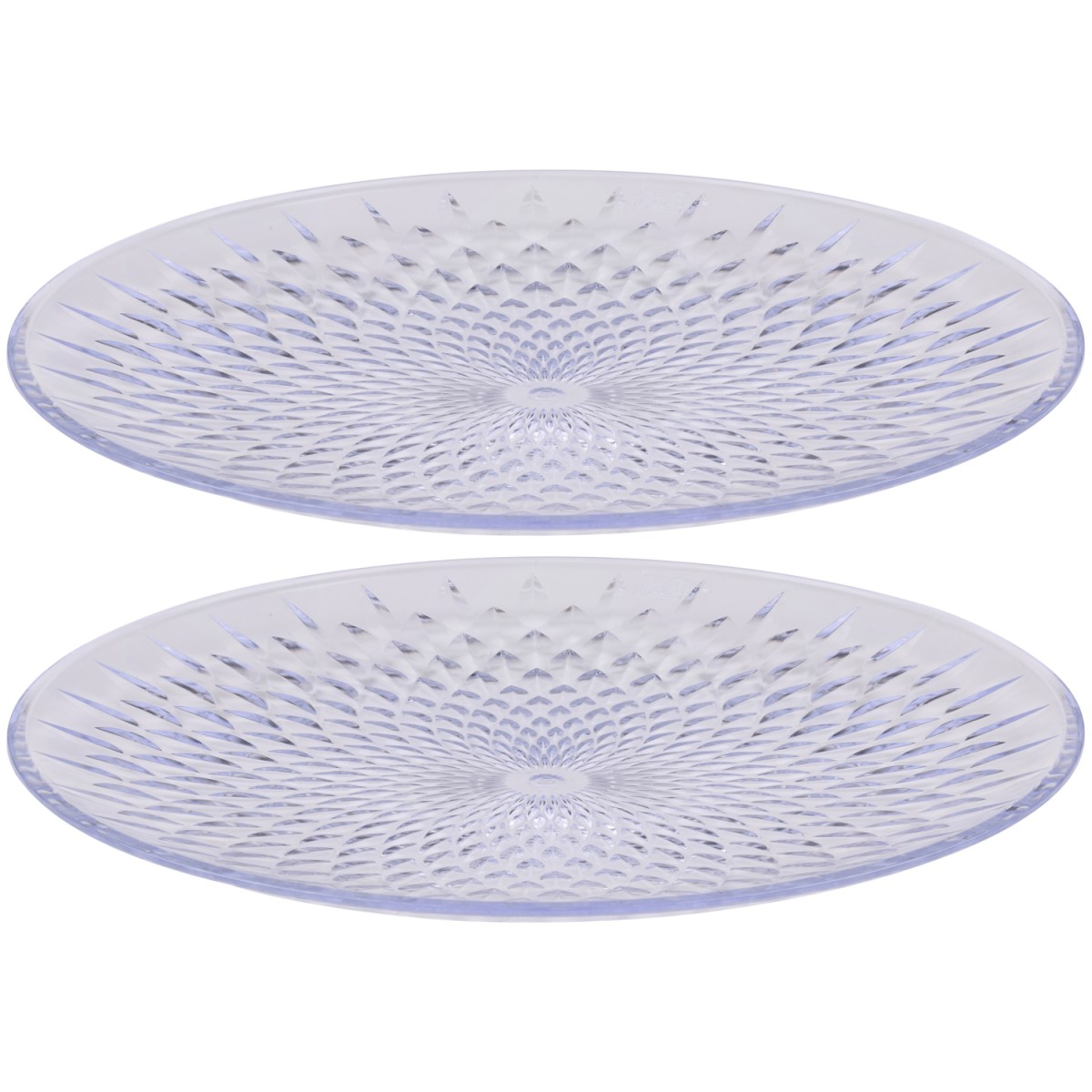 Πιάτα Διάφανα/Πράσινα/Χρυσά 20cm 2Τμχ ALPINA