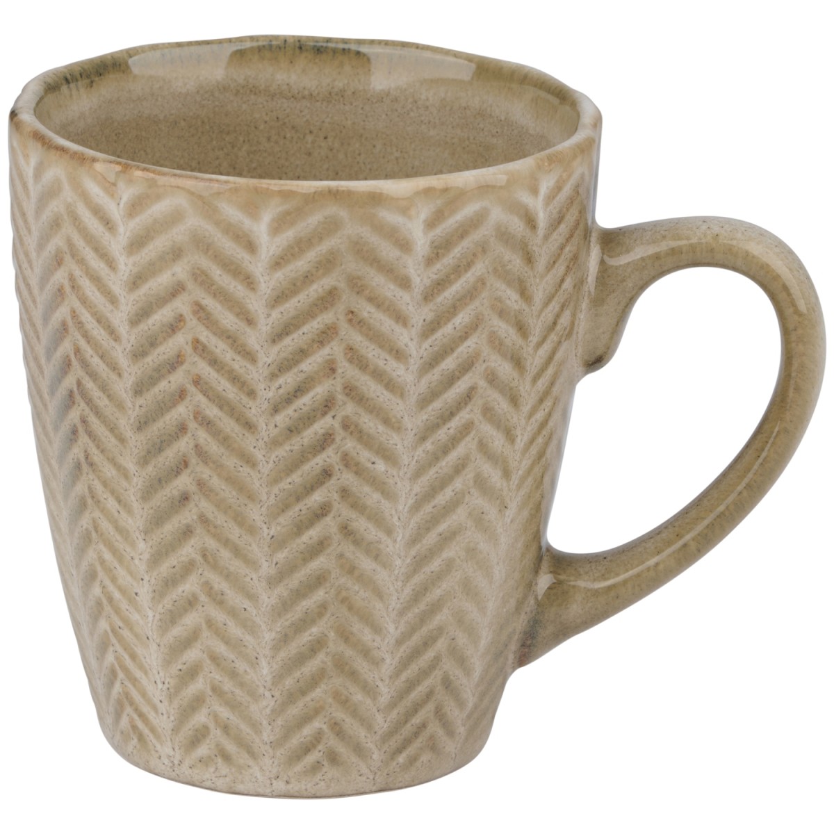 Κούπα Reactive Glaze Μπεζ Σε 4 Σχέδια