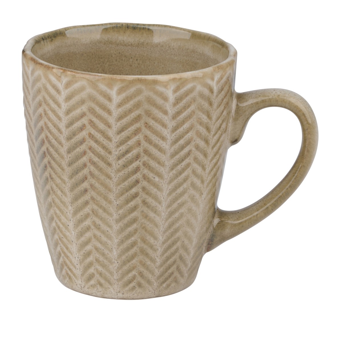 Κούπα Reactive Glaze Μπεζ Σε 4 Σχέδια