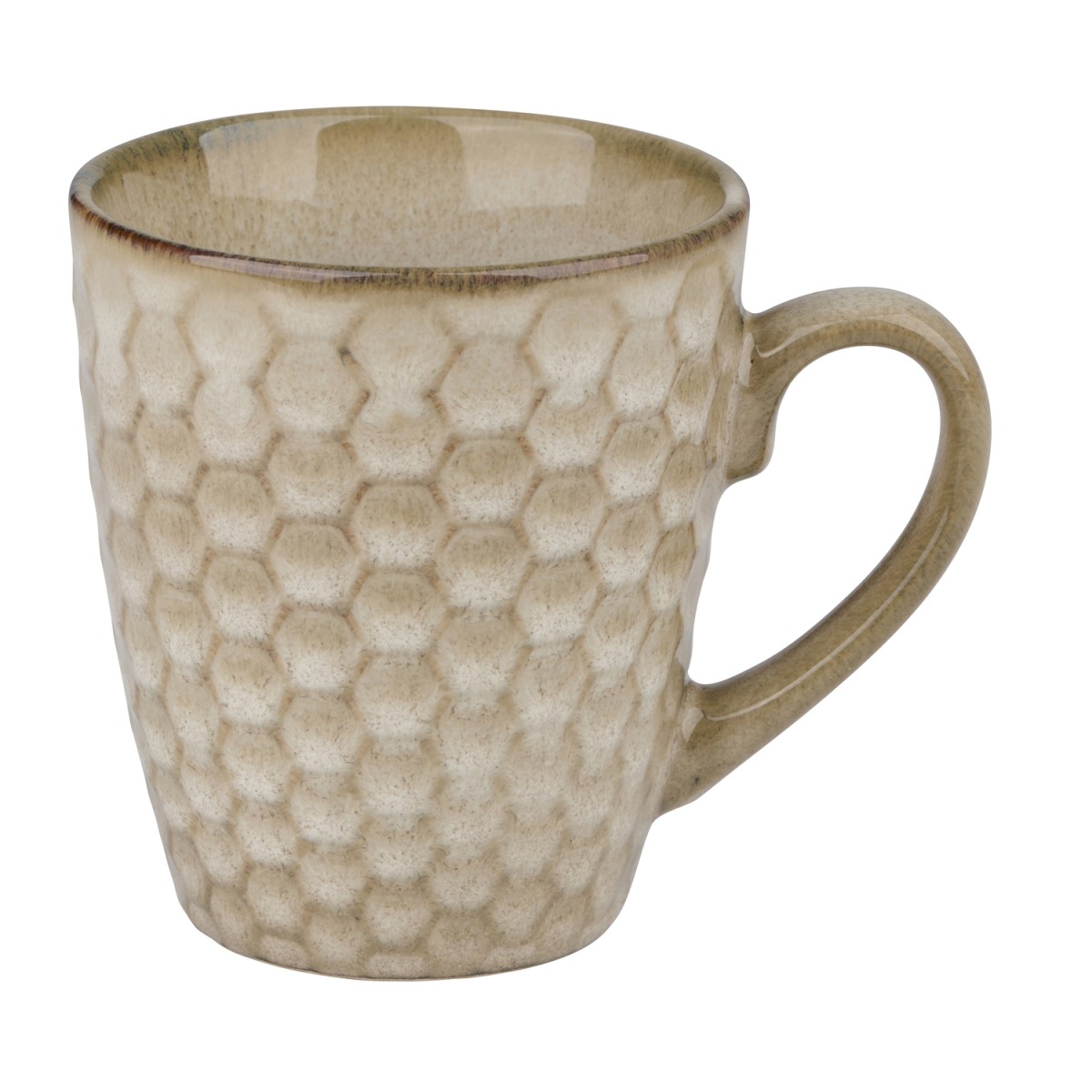 Κούπα Reactive Glaze Μπεζ Σε 4 Σχέδια