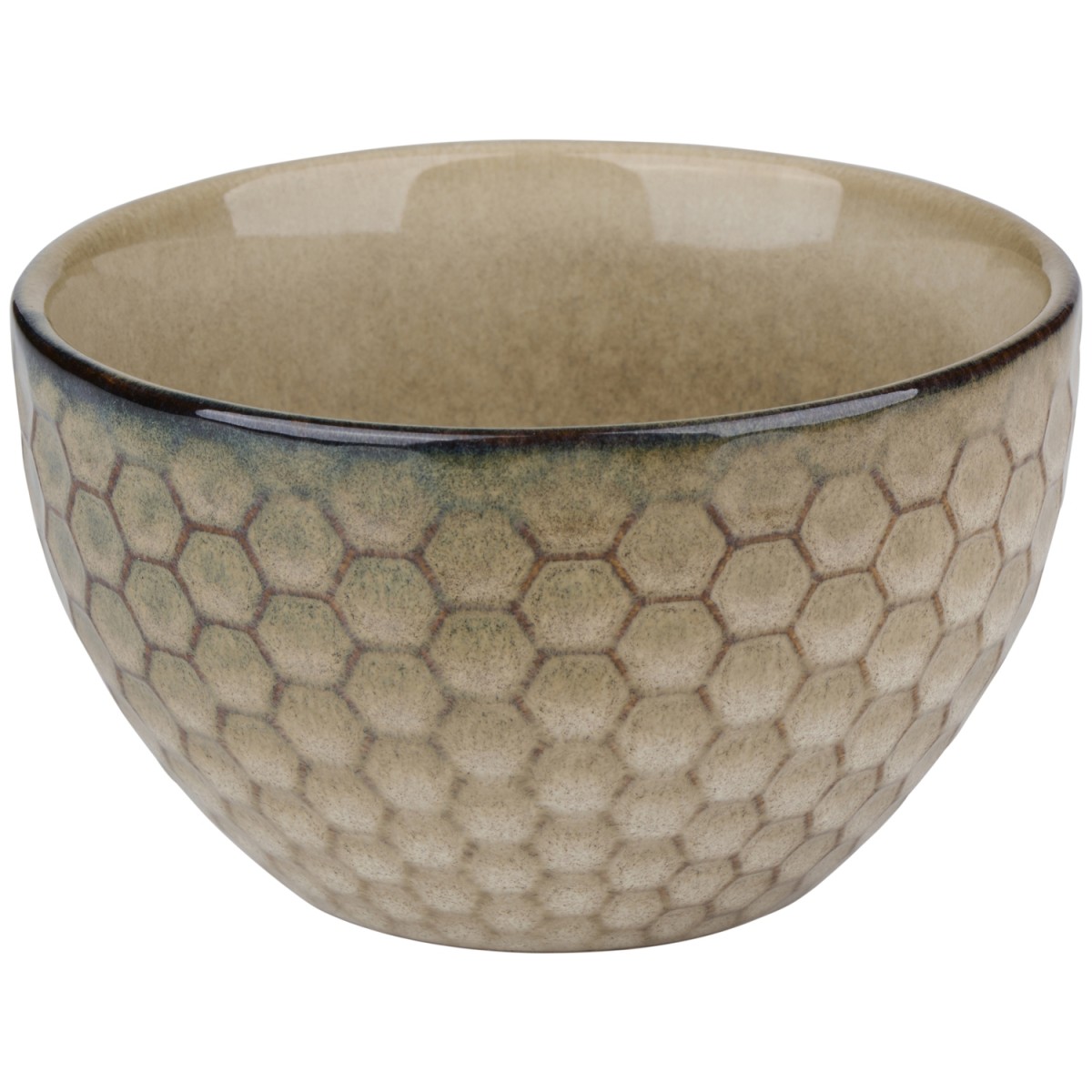 Μπολ Reactive Glaze Μπεζ Σε 4 Σχέδια
