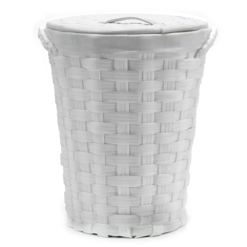 Καλάθι Απλύτων Λευκό Φ43cm