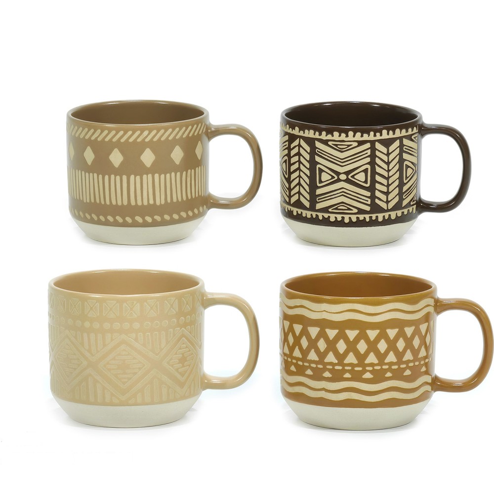 Κούπα 41cl Ethnic Σχέδιο Κεραμικό Φ8.5x11cm Σε 4 Σχέδια