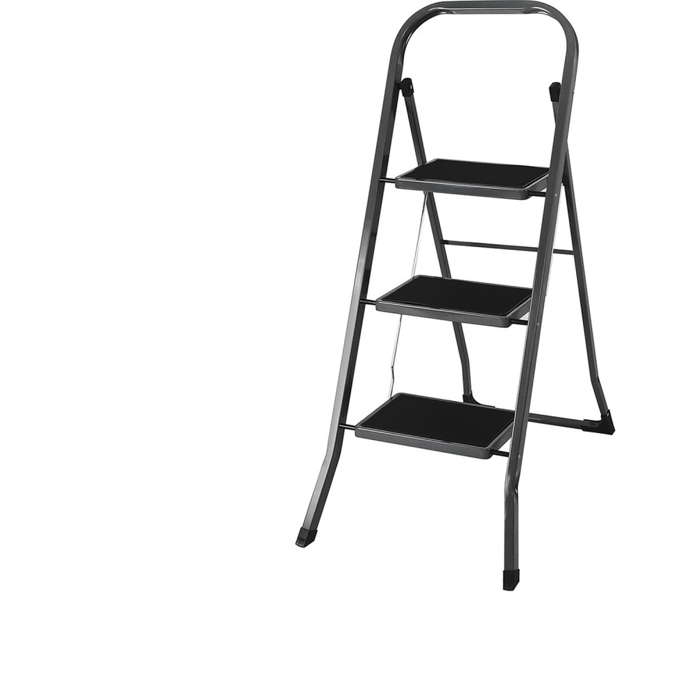 Σκαμπό EasyClimb Μαύρο/Χάλυβας 46.5x73.5x116cm 3 Σκαλοπάτια